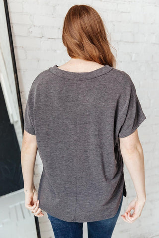 The Weekender Top in Charcoal-[option4]-[option5]-[option6]-[option7]-[option8]-Womens-Clothing-Shop