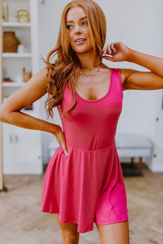 Think Pink Sleeveless Skort Dress-[option4]-[option5]-[option6]-[option7]-[option8]-Womens-Clothing-Shop