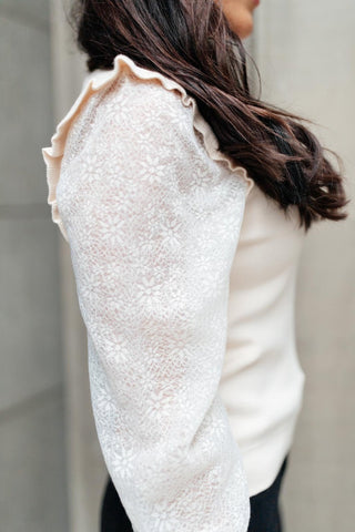 Thrills And Frills Mock Neck Sweater in Ivory-[option4]-[option5]-[option6]-[option7]-[option8]-Womens-Clothing-Shop