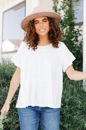 Tiered Top in White-[option4]-[option5]-[option6]-[option7]-[option8]-Womens-Clothing-Shop
