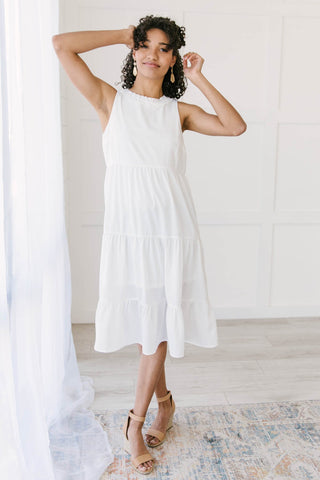 Time To Go Dress In White-[option4]-[option5]-[option6]-[option7]-[option8]-Womens-Clothing-Shop