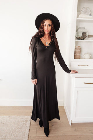 True North Maxi Dress In Black-[option4]-[option5]-[option6]-[option7]-[option8]-Womens-Clothing-Shop