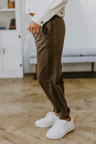 Unconditional Comfort Joggers In Brown-[option4]-[option5]-[option6]-[option7]-[option8]-Womens-Clothing-Shop
