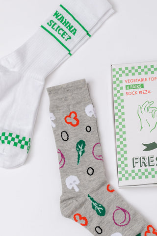 Veggie Pizza Sock Set-OS-[option4]-[option5]-[option6]-[option7]-[option8]-Womens-Clothing-Shop