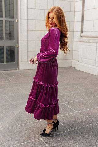 Velvet Flamenco Maxi Dress-[option4]-[option5]-[option6]-[option7]-[option8]-Womens-Clothing-Shop