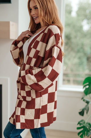 When I See You Again Checkered Cardigan-[option4]-[option5]-[option6]-[option7]-[option8]-Womens-Clothing-Shop