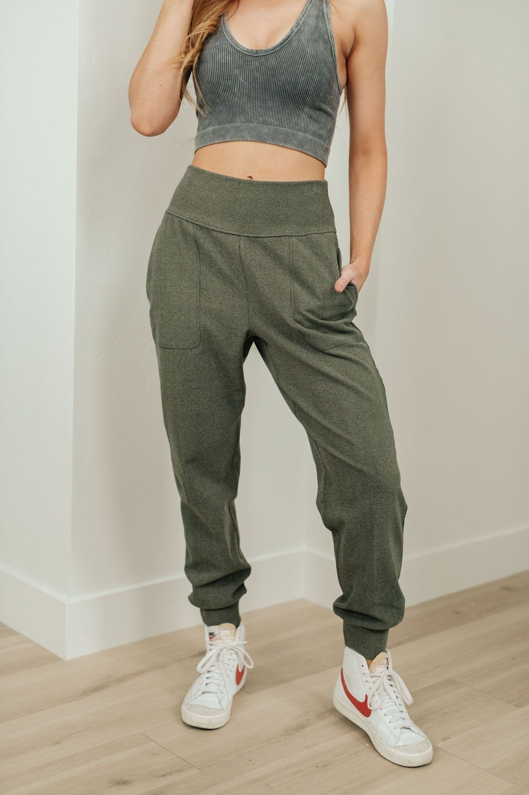 Where Are You High Rise Joggers in Olive – Payton & Piper Boutique