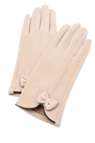 Wrapped In Bows Gloves in Beige-OS-[option4]-[option5]-[option6]-[option7]-[option8]-Womens-Clothing-Shop