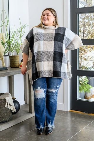 Your Next Favorite Roll Neck Sweater Poncho-[option4]-[option5]-[option6]-[option7]-[option8]-Womens-Clothing-Shop