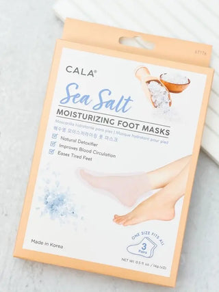 PREORDER: Sea Salt Moisturizing Foot Mask Pack-OS-[option4]-[option5]-[option6]-[option7]-[option8]-Womens-Clothing-Shop