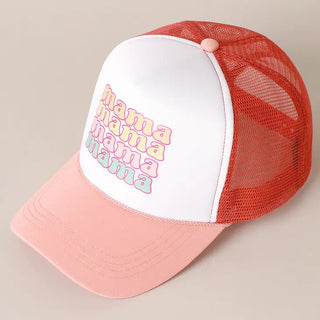 PREORDER: Mama Foam Trucker Hat in Two Colors-[option4]-[option5]-[option6]-[option7]-[option8]-Womens-Clothing-Shop