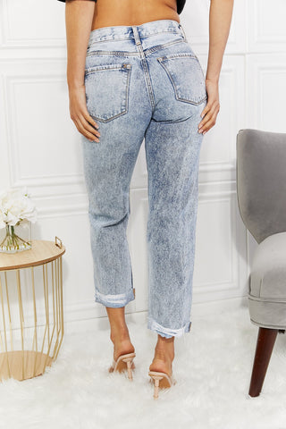 Kancan Kendra High Rise Distressed Straight Jeans-[option4]-[option5]-[option6]-[option7]-[option8]-Womens-Clothing-Shop