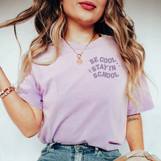 PREORDER: Be Cool Stay in School Graphic Tee-[option4]-[option5]-[option6]-[option7]-[option8]-Womens-Clothing-Shop