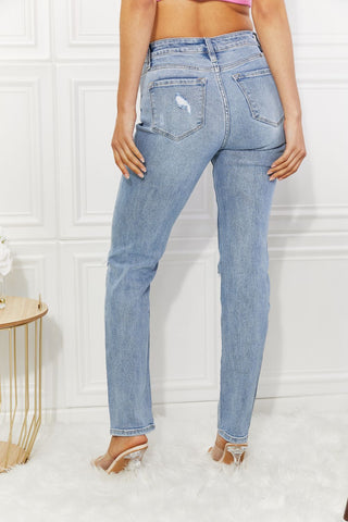 Kancan Abby High Rise Slim Straight Jeans-[option4]-[option5]-[option6]-[option7]-[option8]-Womens-Clothing-Shop