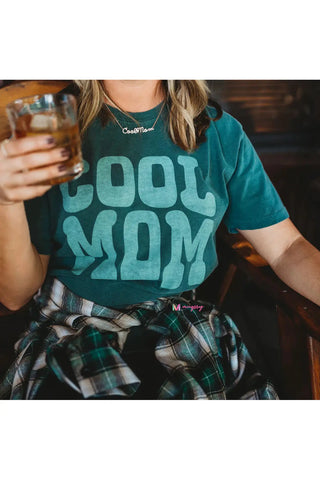 PREORDER: Cool Mom Graphic Shirt in Blue Spruce-[option4]-[option5]-[option6]-[option7]-[option8]-Womens-Clothing-Shop