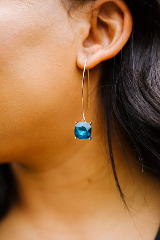 Crystal Drop Earrings In Sapphire-[option4]-[option5]-[option6]-[option7]-[option8]-Womens-Clothing-Shop