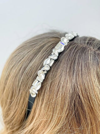 PREORDER: Glitzy Rhinestone Skinny Headbands in Assorted Colors-[option4]-[option5]-[option6]-[option7]-[option8]-Womens-Clothing-Shop