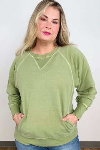 Pigment Dyed French Terry Pullover With Pockets-Ash Olive-S-[option4]-[option5]-[option6]-[option7]-[option8]-Womens-Clothing-Shop