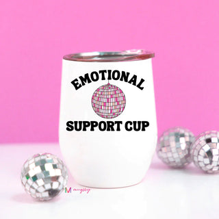 PREORDER: Emotional Support Insulated Wine Cup-10 oz-[option4]-[option5]-[option6]-[option7]-[option8]-Womens-Clothing-Shop