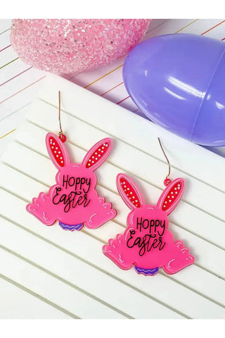 PREORDER: Hoppy Easter Bunny Dangle Earrings-OS-[option4]-[option5]-[option6]-[option7]-[option8]-Womens-Clothing-Shop