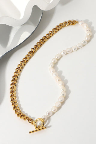Dream Life Pearl Chunky Chain Necklace-Gold-One Size-[option4]-[option5]-[option6]-[option7]-[option8]-Womens-Clothing-Shop