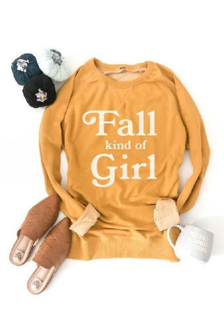 Fall Kind Of Girl French Terry Raglan-[option4]-[option5]-[option6]-[option7]-[option8]-Womens-Clothing-Shop