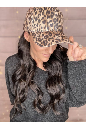 CC Leopard High Pony Baseball Cap In Two Styles-[option4]-[option5]-[option6]-[option7]-[option8]-Womens-Clothing-Shop