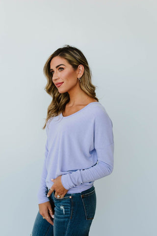 Lounging In Color Top In Lavender-[option4]-[option5]-[option6]-[option7]-[option8]-Womens-Clothing-Shop