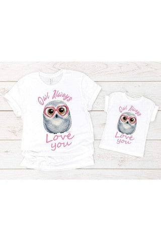 Owl Always Love You Mommy And Me Tees-[option4]-[option5]-[option6]-[option7]-[option8]-Womens-Clothing-Shop