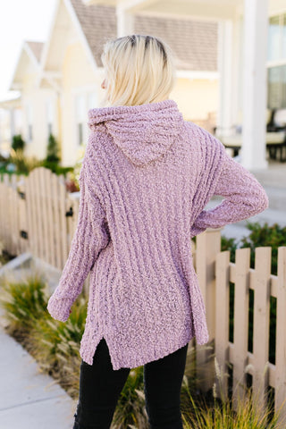 Sugar Plum Popcorn Knit Hooded Sweater-[option4]-[option5]-[option6]-[option7]-[option8]-Womens-Clothing-Shop