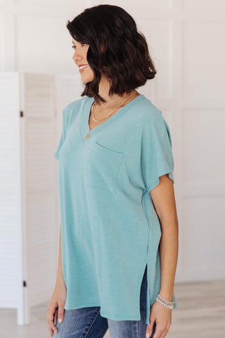 The Weekender Top in Blue-[option4]-[option5]-[option6]-[option7]-[option8]-Womens-Clothing-Shop